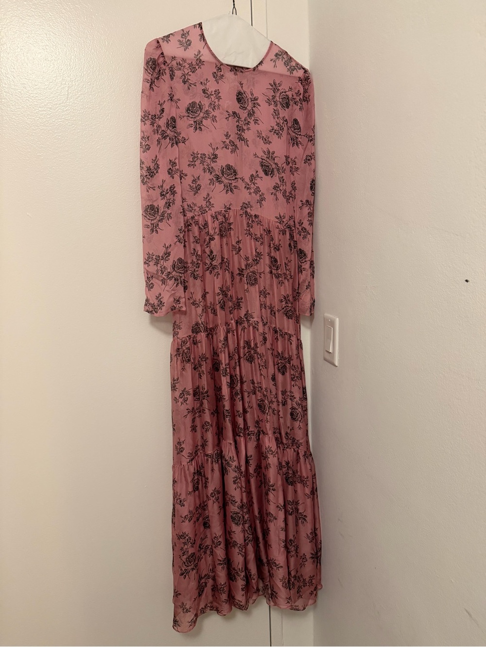 Philosophy di Lorenzo Serafini Pink Floral Tiered Maxi Dress - Picture 3 of 6